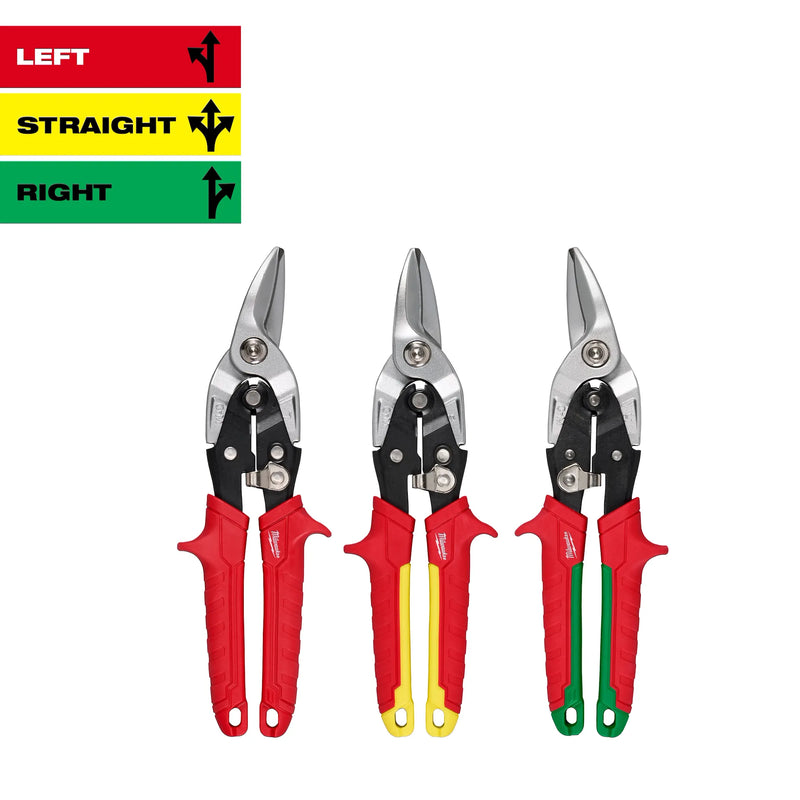 MILWAUKEE 48-22-4563 3PC Aviation Snip Set