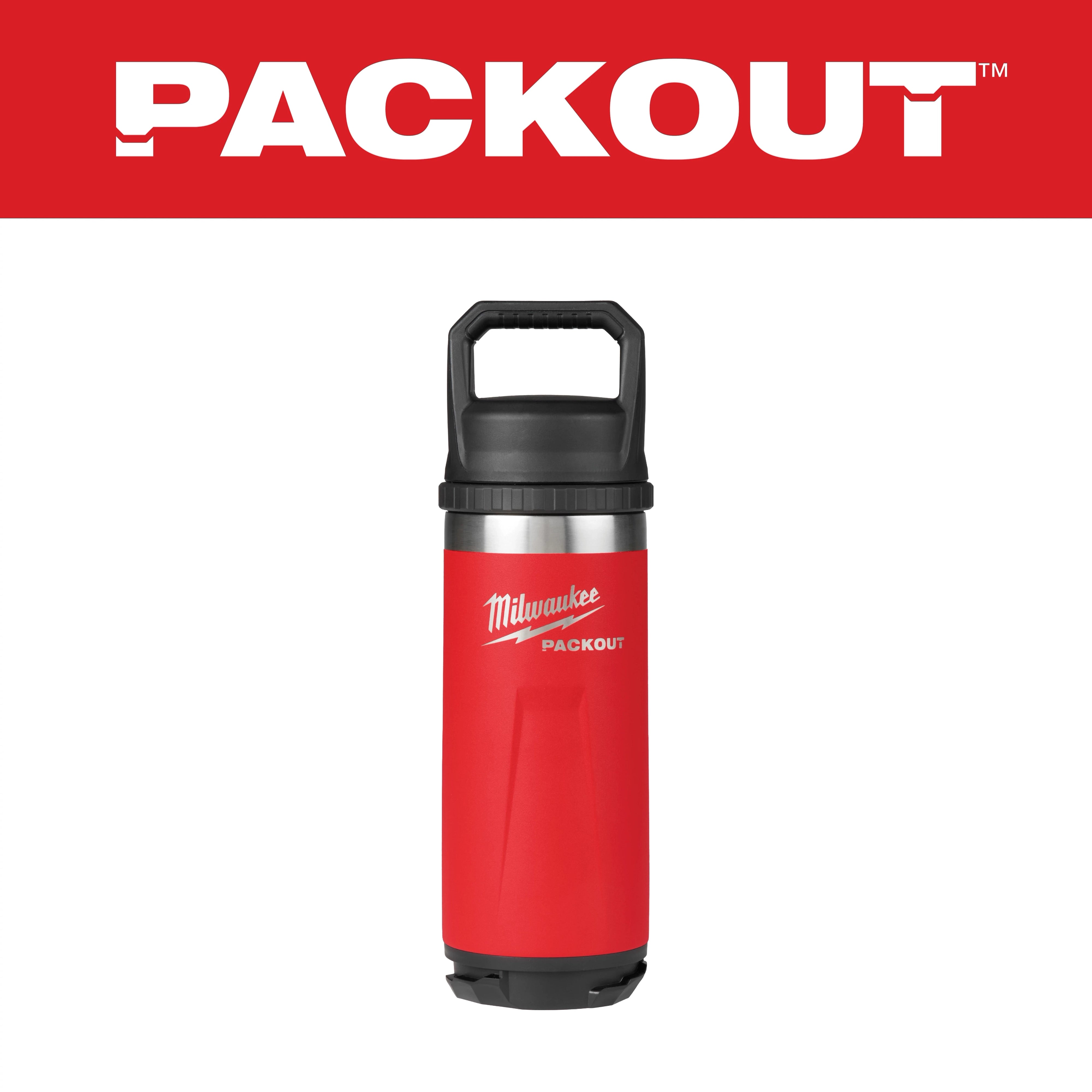 MILWAUKEE 48-22-8382 PACKOUT™ 18oz Insulated Bottle with Chug Lid