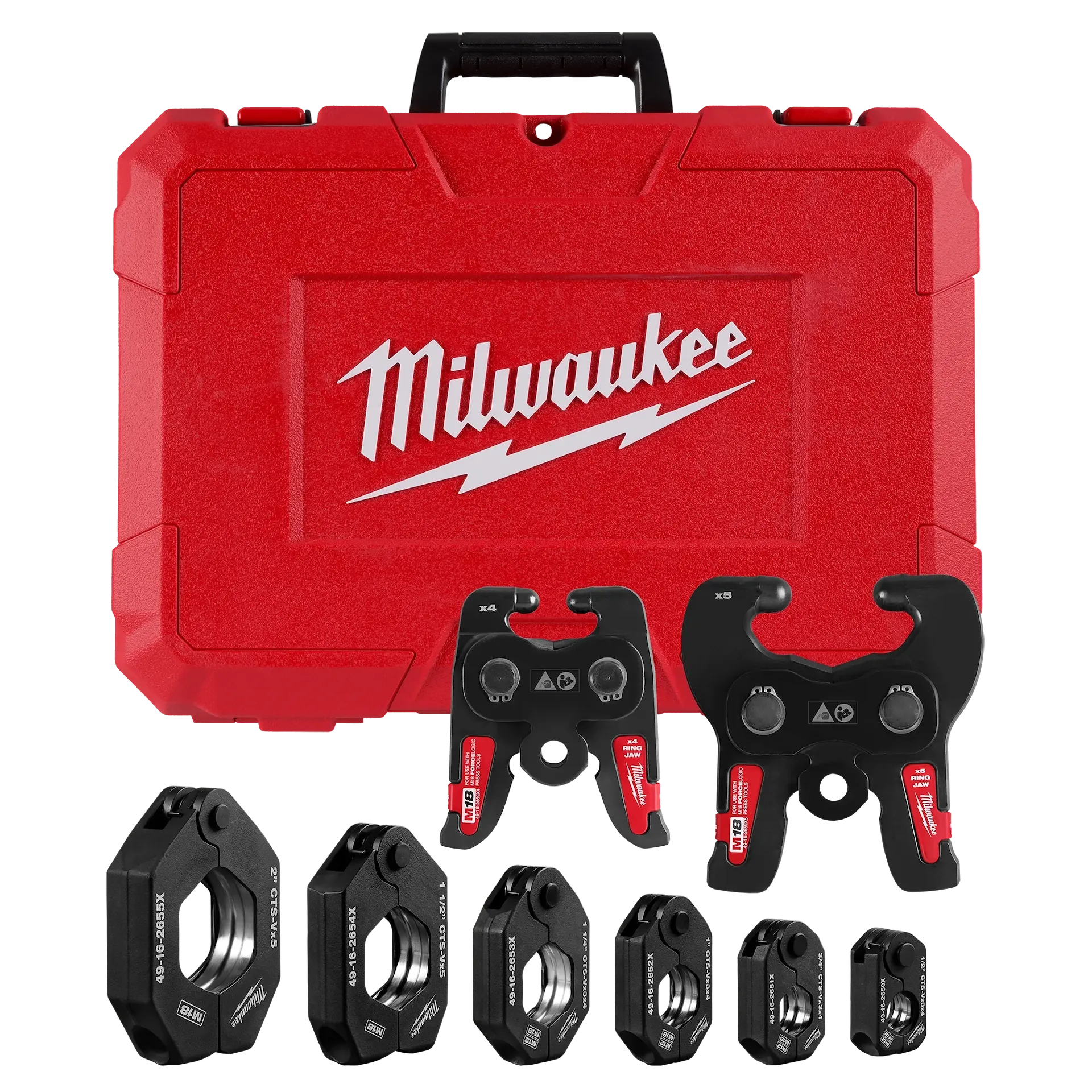 MILWAUKEE 49-16-2692X CTS-V Pivoting Press Rings Kits (1/2