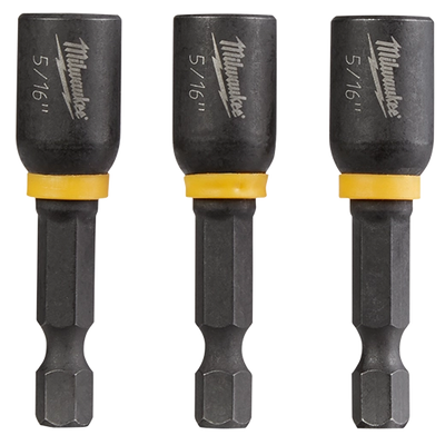 MILWAUKEE 49-66-4523 SHOCKWAVE™ Impact Duty 5/16” x 1-7/8” Magnetic Nut Driver (3 PK)