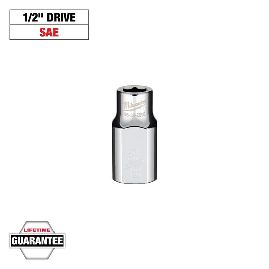 MILWAUKEE 1/2" Drive SAE 6-Point Sockets with FOUR FLAT™ Sides