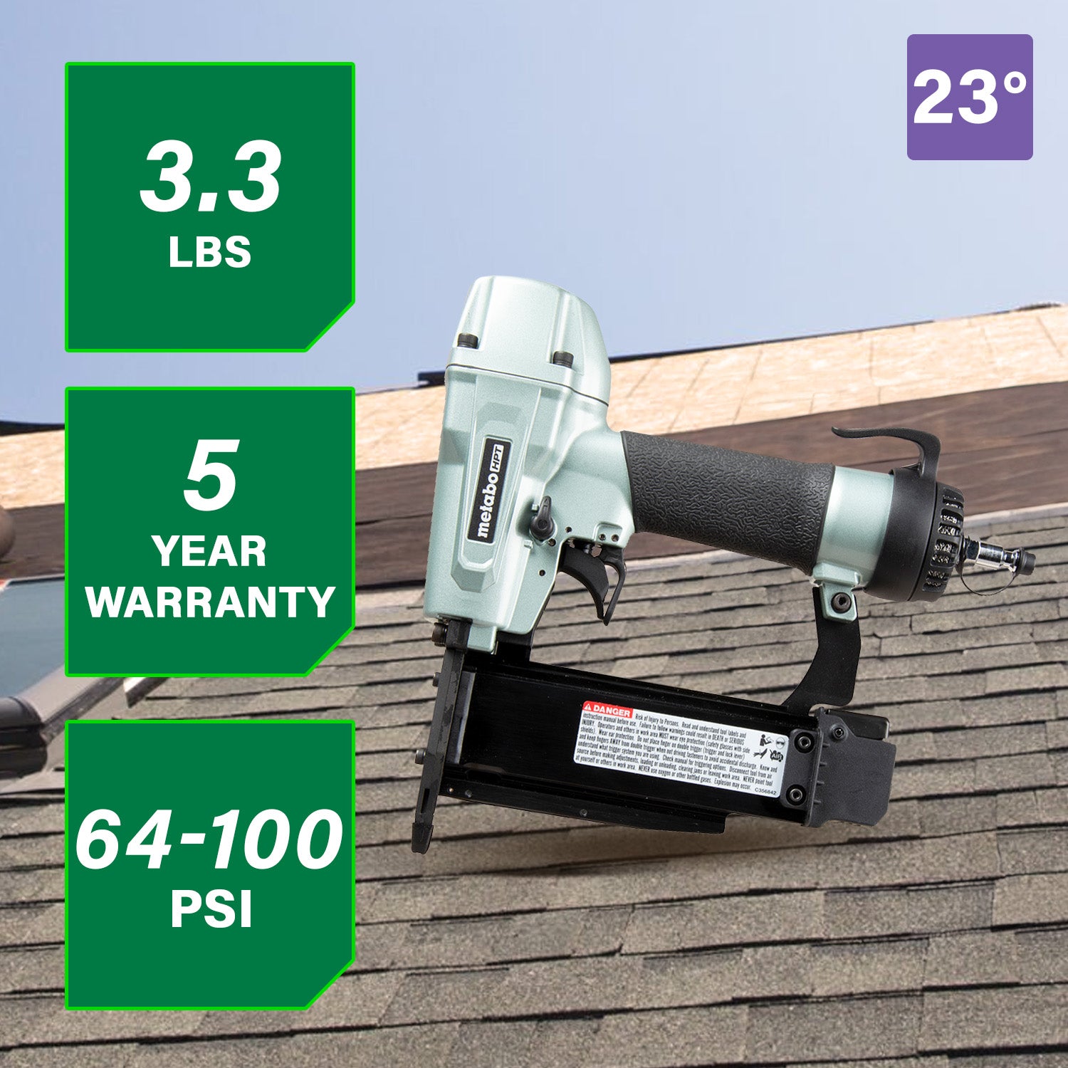METABO NP50AM 23 Gauge 2 Inch PRO Pin Nailer
