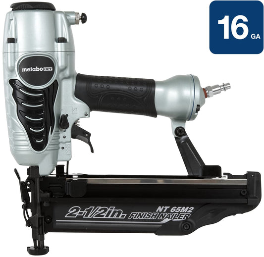 METABO NT65M2SM 2-1/2 Inch 16 Gauge Finish Nailer with Air Duster
