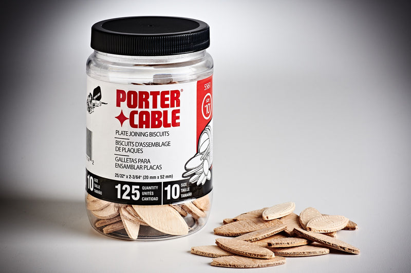 PORTER CABLE 5561 Tube of 125 No. 10 size Biscuits