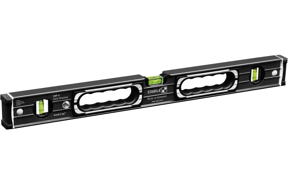 STABILA 37400 Level set 196-2 Dark Shadow, 72″ (183 cm) | 48″ (122 cm) | 24