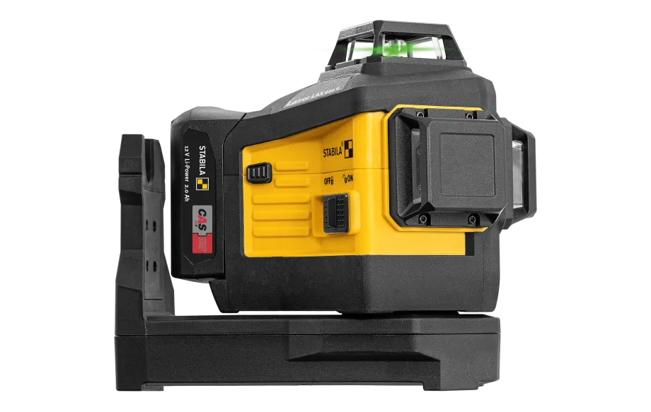 STABILA 03421 LAX 600 G 12V System Multi-Line Laser – Green Beam, 3x 360°, Self-Leveling w/ REC230RG  Receiver