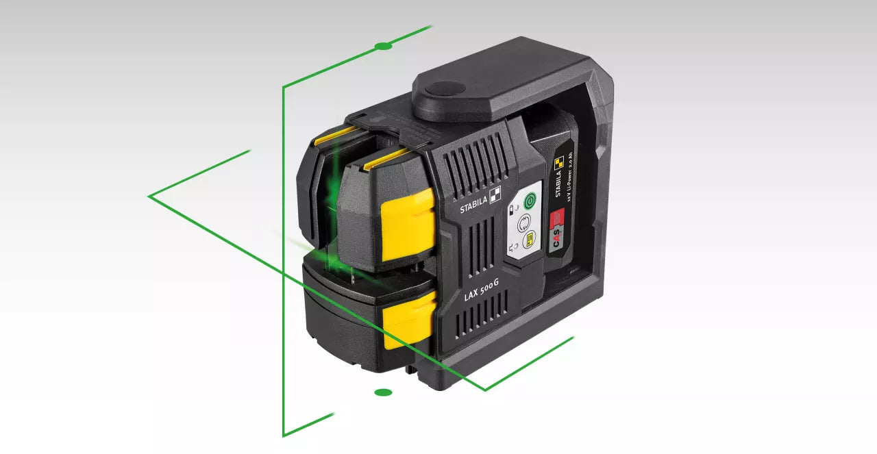 STABILA 03520 LAX 500 G CROSSLINE & PLUMB DOT LASER 7PC KIT