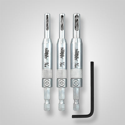 SNAPPY 45300 3-Piece Self-Centering Hinge Bit Set