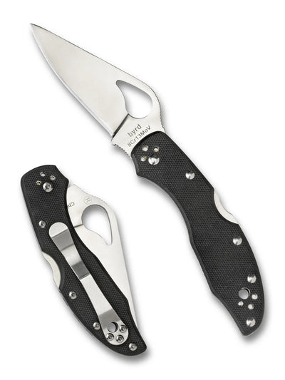 Spyderco Byrd Meadowlark 2 G-10 Black - PlainEdge (BY04GP2)