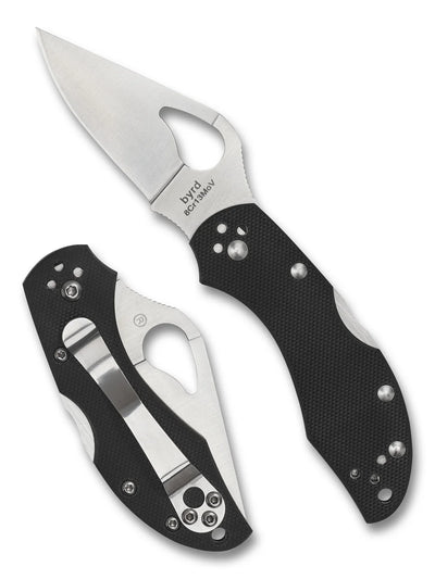 Spyderco Byrd Robin 2 Black G-10 - PlainEdge (BY10GP2)