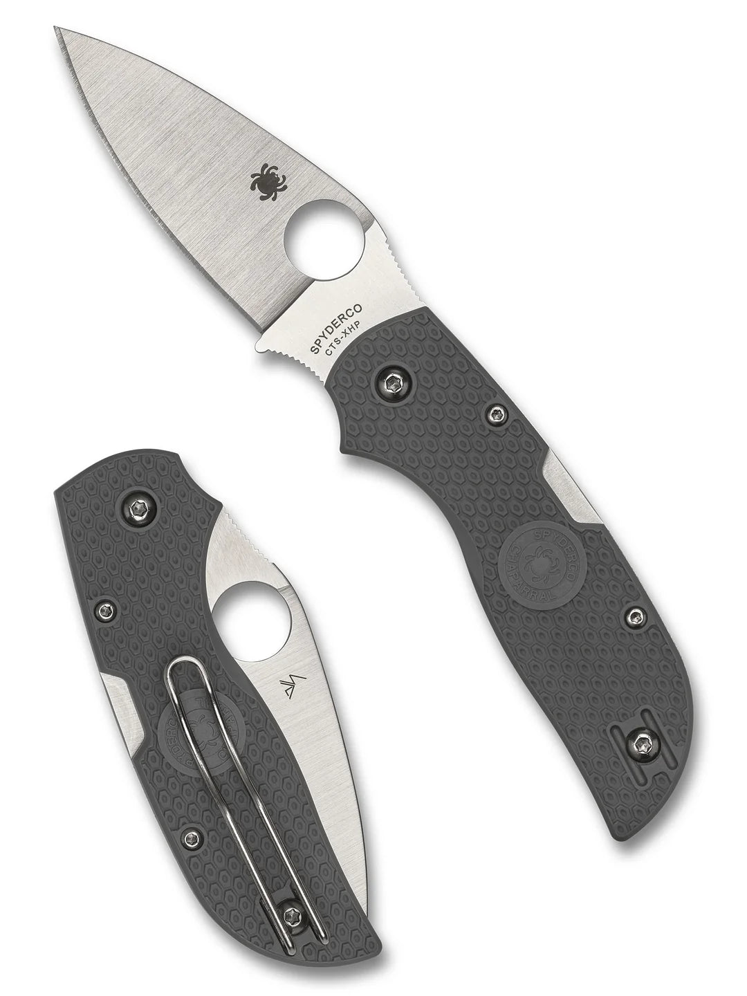 Spyderco Chaparral Gray FRN - PlainEdge (C152PGY)
