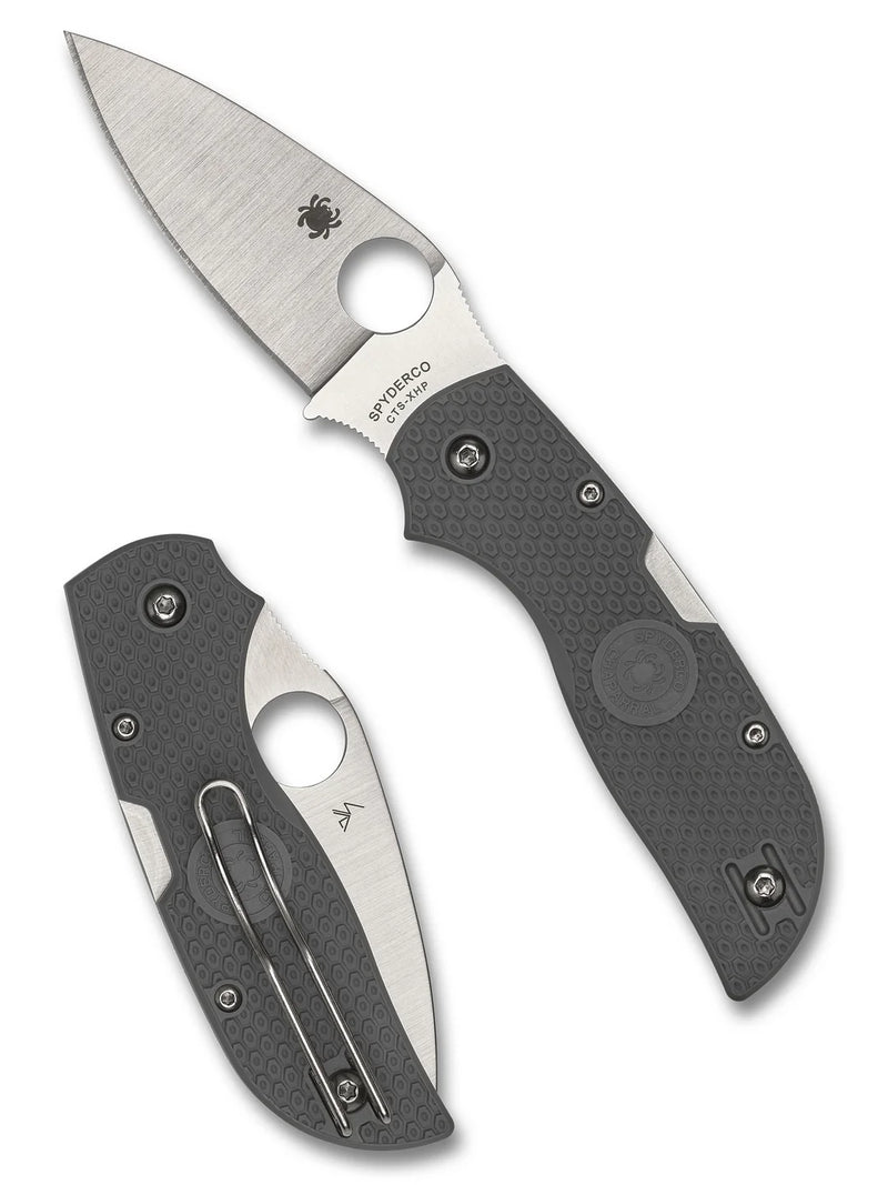 Spyderco Chaparral Gray FRN - PlainEdge (C152PGY)
