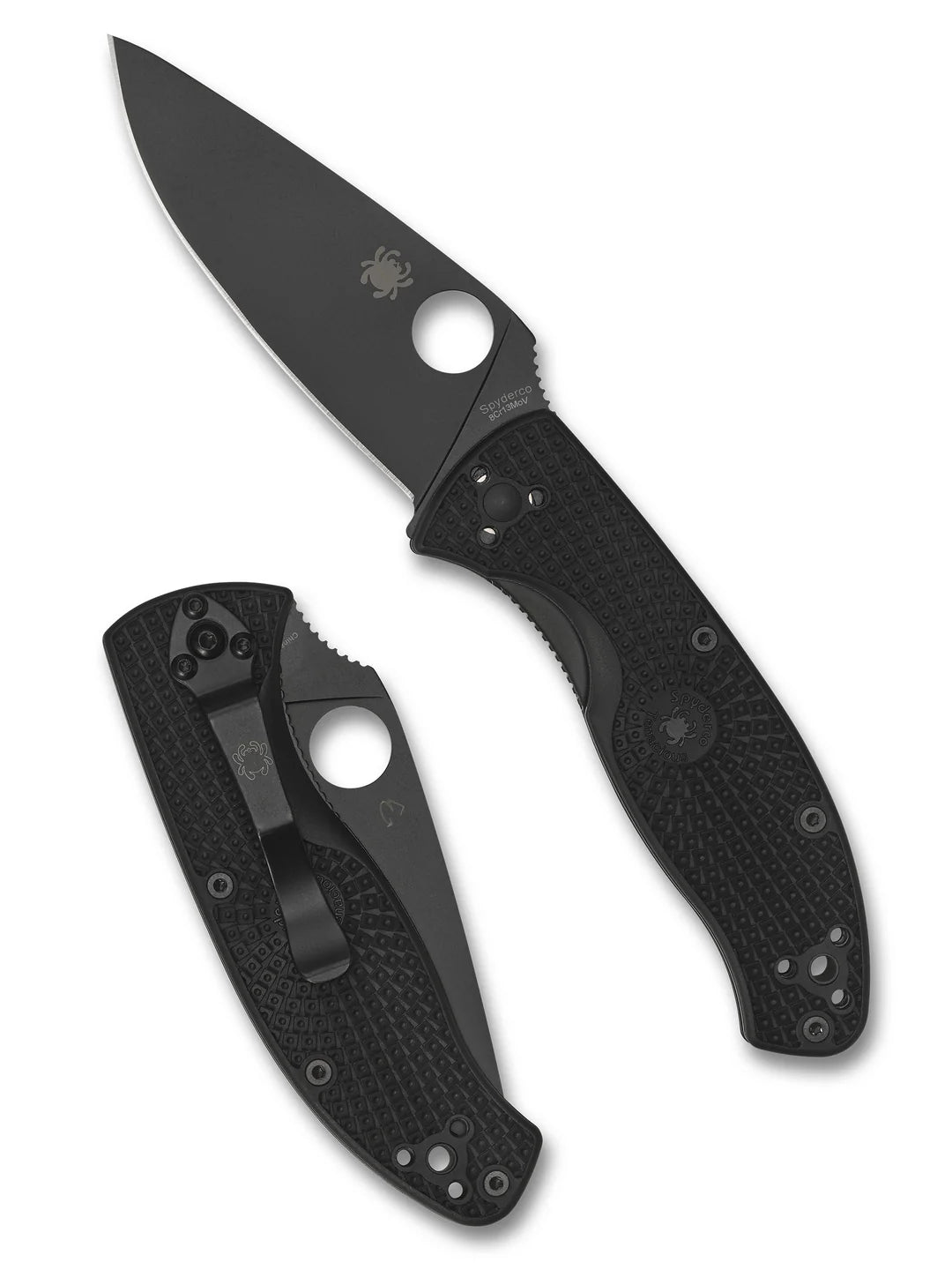 Spyderco Tenacious Lightweight Black Blade - PlainEdge (C122PBBK)