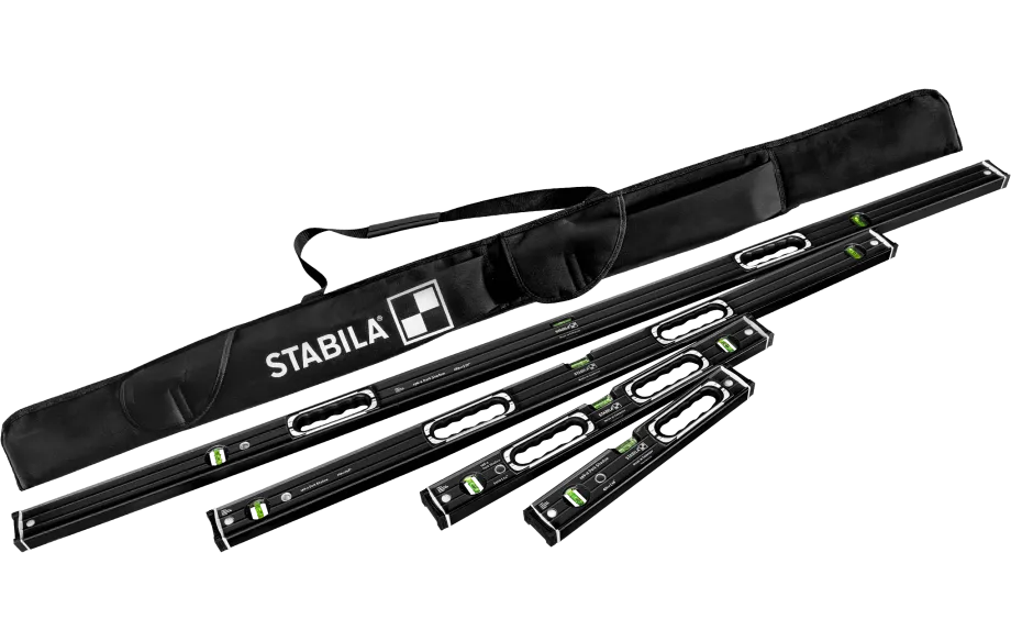 STABILA 37400 Level set 196-2 Dark Shadow, 72″ (183 cm) | 48″ (122 cm) | 24
