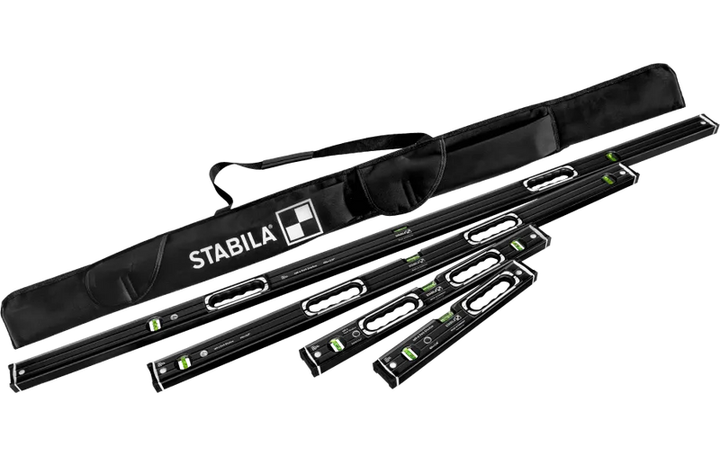 STABILA 37400 Level set 196-2 Dark Shadow, 72″ (183 cm) | 48″ (122 cm) | 24