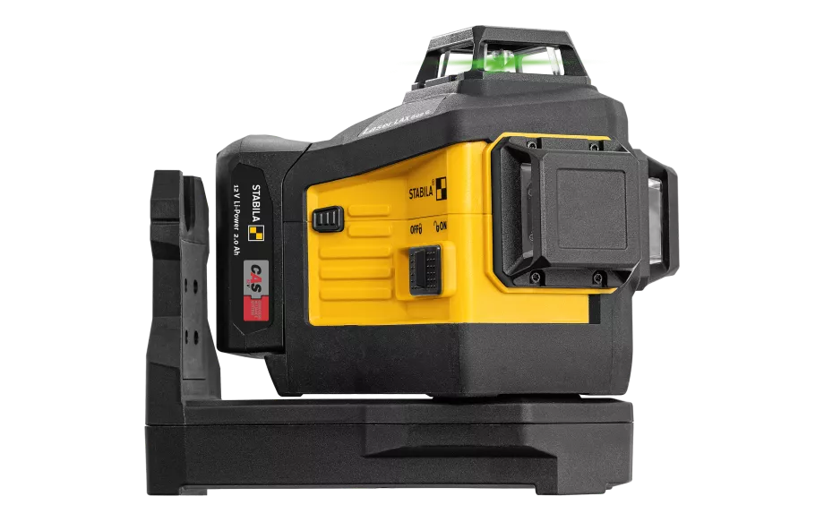 STABILA LAX 600 G 12V Multi-Line Laser – 3×360° Green Lines, Self-Leveling, IP65