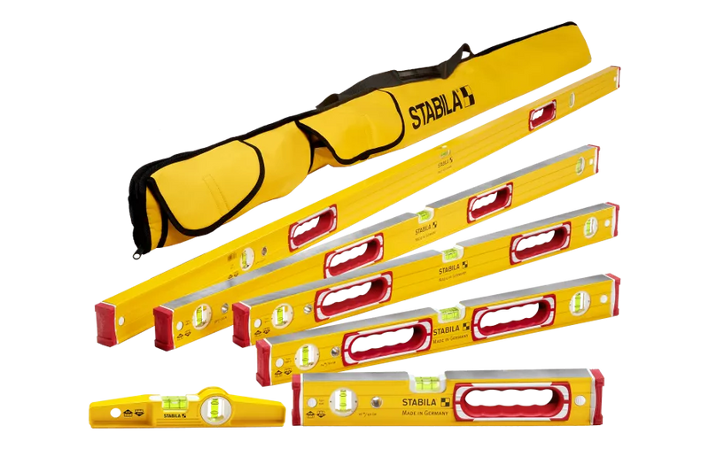 STABILA 78296 Spirit levels, Type 196 78 Complete 6 Level Set with Case