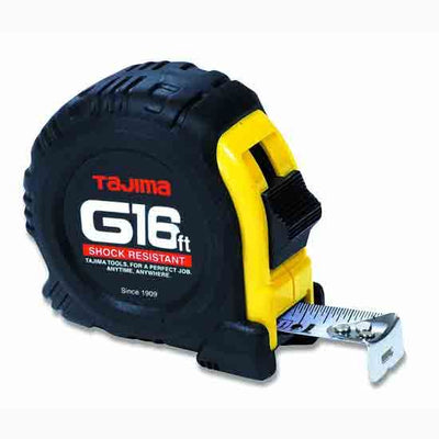 TAJIMA G-16BW 16 ft. x 1 in. G-Series Shock-Resistant Measuring Tape – Hyper-Acry-Coat Blade