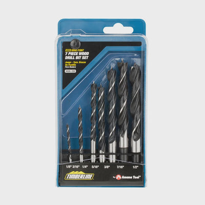 TIMBERLINE 606-200 7-Piece Brad Point Drill Bit Set