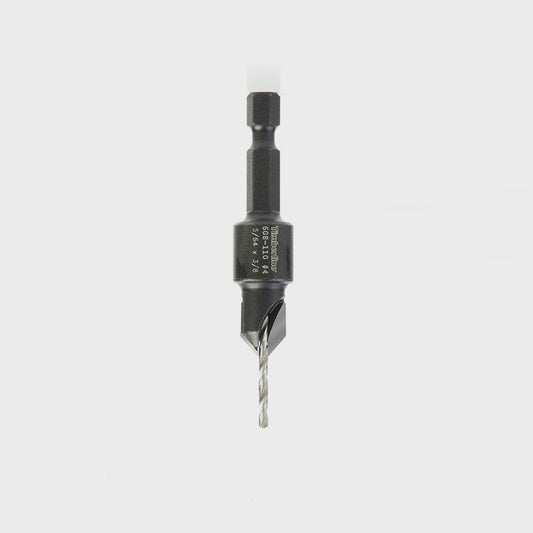 TIMBERLINE 608-110 Carbide Tipped Countersink 5/64 D x 1/4 Quick Release Hex SHK for Wood Screw #4