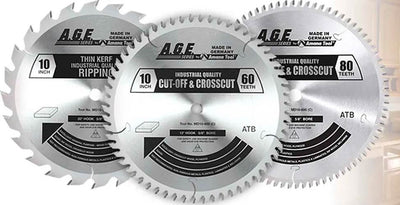 A.G.E. MD10-003 10 Inch Saw Blades Triple Pack