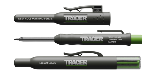 TRACER AMK1 Deep Hole Construction Pencil w/ Replacement Lead set