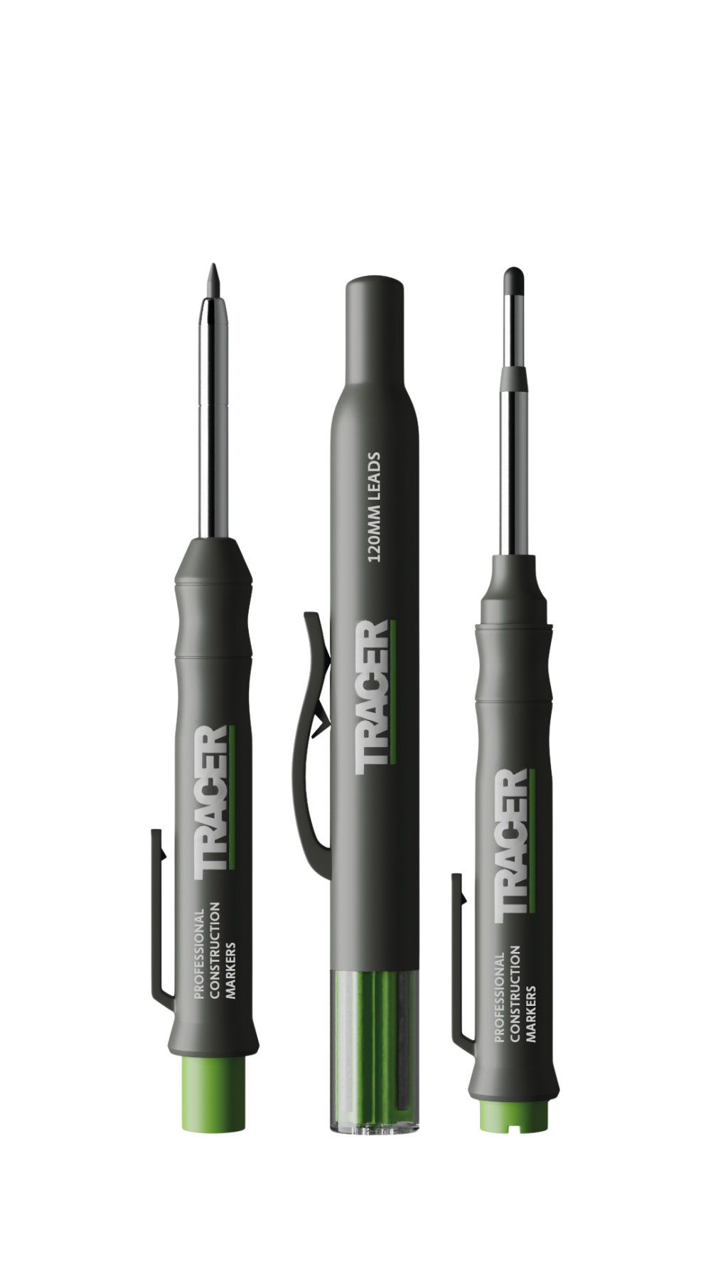 TRACER AMK3 Complete Marking Kit w/ Long Nib Marker Pen, Deep Hole Construction Pencil, Replacement Lead set & Site Holsters